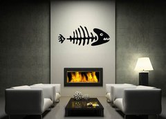 Samolepka na ze 170 x 100 cm vzor n66573968 - fish bone, vector illustration