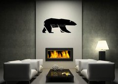 Samolepka na ze 170 x 100 cm vzor n67134795 - abstract silhouette of a polar bear