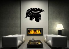 ablona na ze 170 x 100 cm vzor s72784195 - Ancient Helmet, Black White Vector Illustration