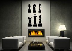 Samolepka na ze 170 x 100 cm vzor n76785090 - Chess icons set