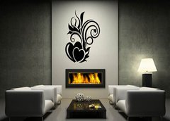 Samolepka na ze 170 x 100 cm vzor n76990451 - Valentine day floral design element