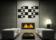 Samolepka na ze 170 x 100 cm vzor n78359611 - Abstract geometric seamless pattern. Black and white pattern .