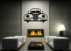 Samolepka na ze 170 x 100 cm vzor n81687427 - Outline image of an vintage car