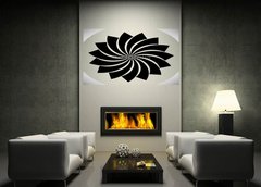 Samolepka na ze 170 x 100 cm vzor n83452328 - Petals of a lotus flower silhouette. Geometric symbol. Vector