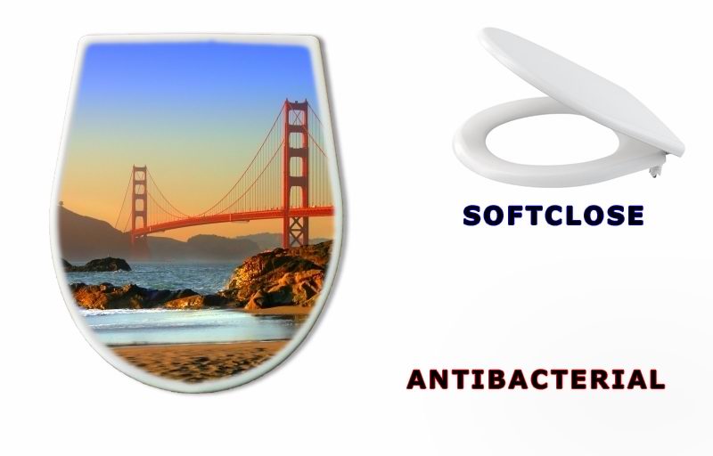 WC sedátko 2165133 - baker beach, san francisco - grafika na poklopu - Pláž Baker, San Francisco