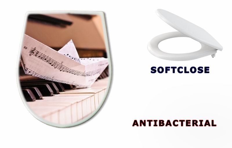 WC sedátko 26458857 - The piano and paper toy-ship - Hra na klavír a papír