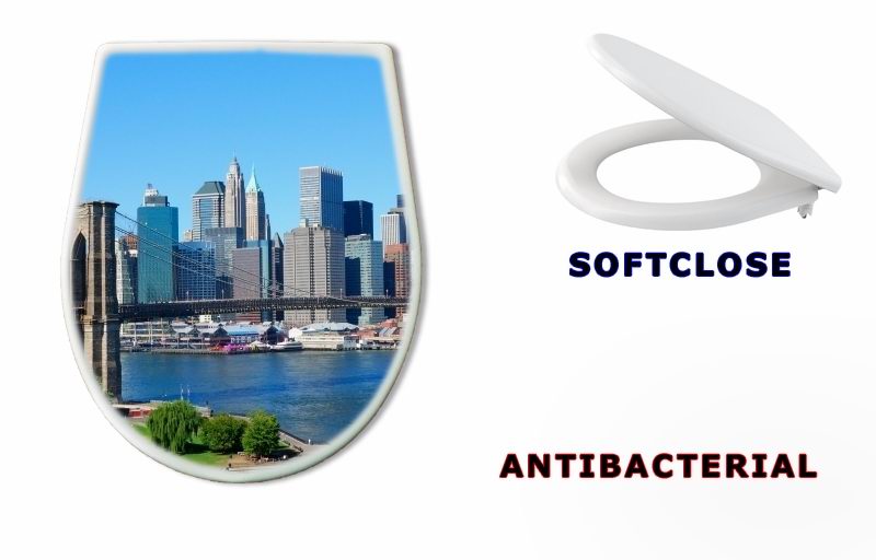 WC sedátko 4526785 - New York City Skyline and Brooklyn Bridge - New York City Skyline a Brooklynský most