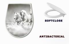 WC sedátko 44040199 - Herd of white horses running through water