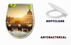 WC sedtko view on Tiber and St Peter Basilica in Vatican